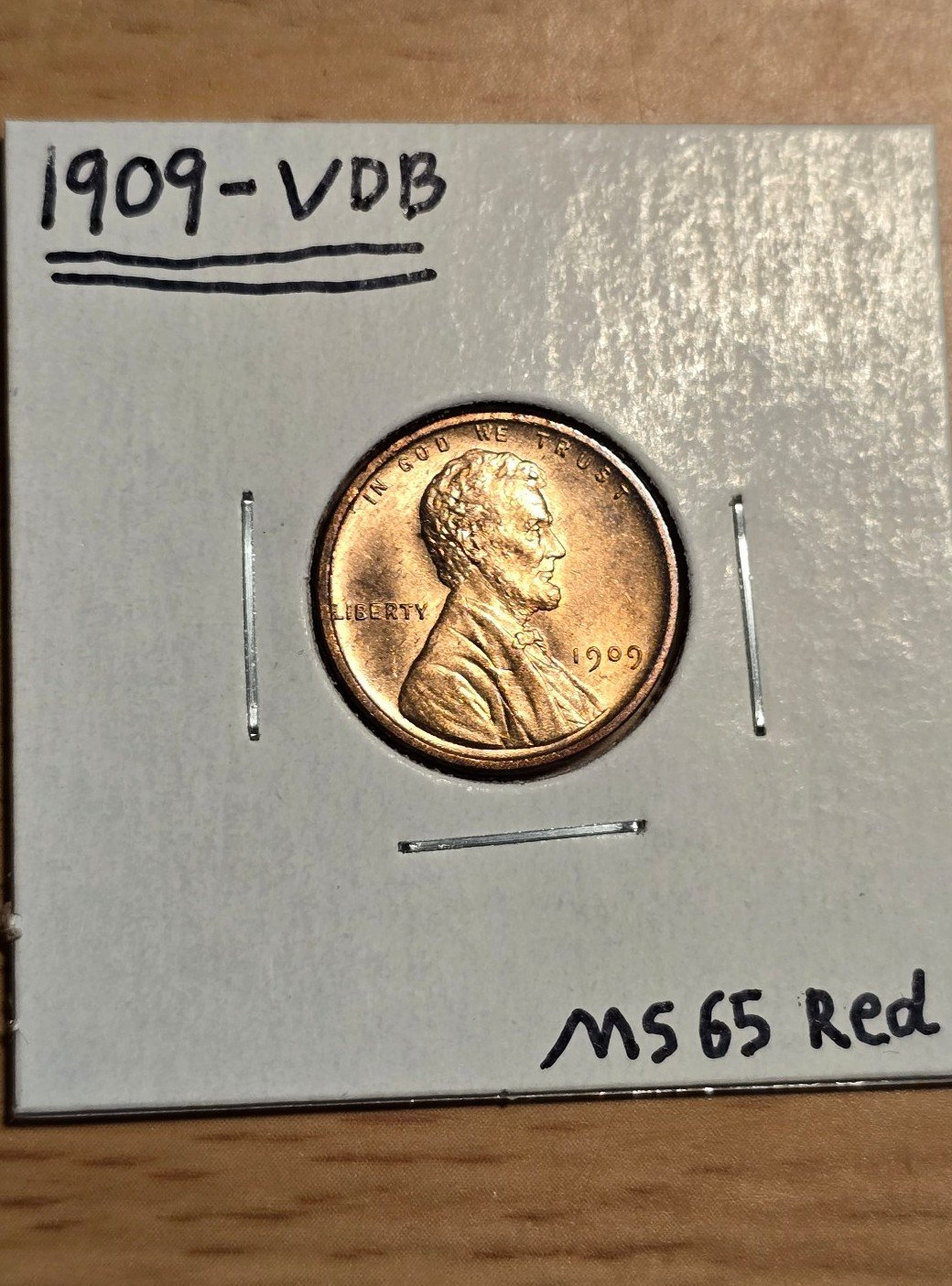1909 VDB lincoln wheat cent