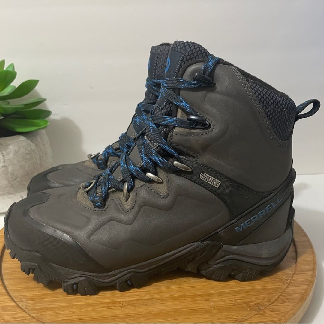 Merrell Polarand 8 Waterproof Leather Hiking Boots Men's Carbon 400G Size 7