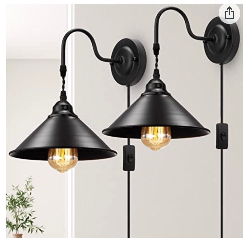 GOOSENECK ON/OFF VINTAGE WALL LAMP