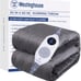 Westinghouse Warming Throw 50 x 60 Inches, Silky Flannel Lined with Sherpa