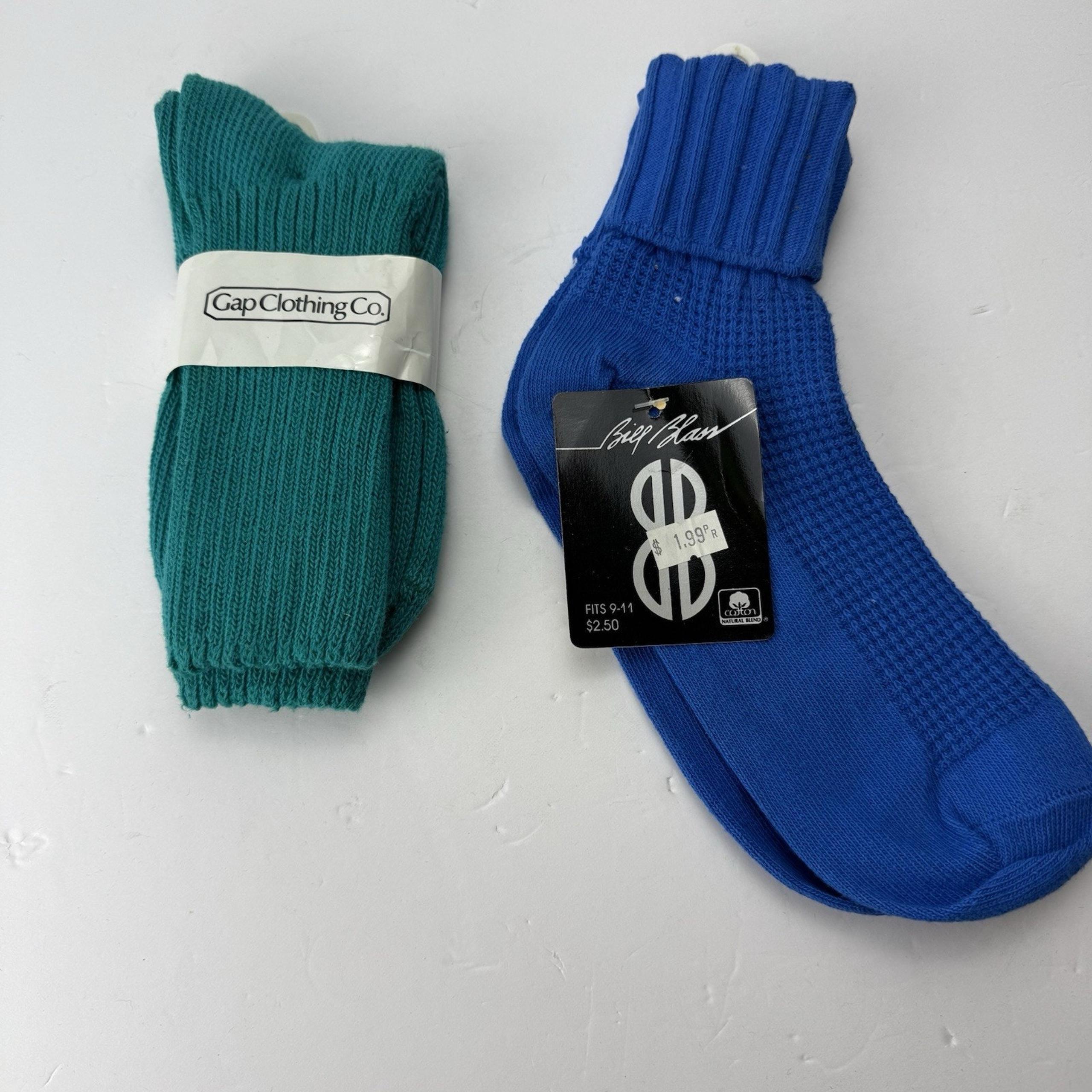 Lot Of 2 Vintage 80s Crew Socks Ladies