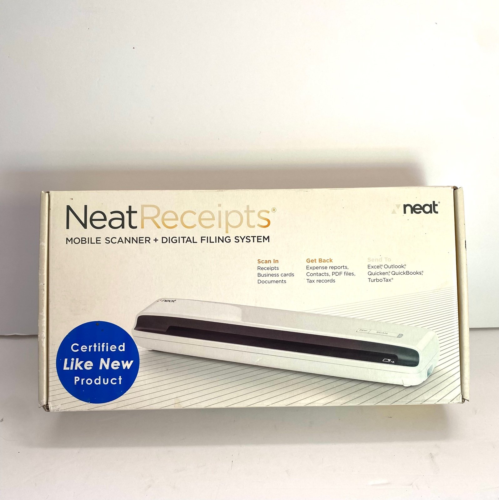 Neat Receipts Mobile Scanner & Digital Filing System PC Mac NM-1000