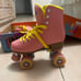 impala pink and yellow rollerskates