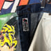 Y2K Bape Crossbones Jean Shorts Size 36