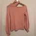 Generation Love Dakota Wool Pearl Sweater in Powder Pink Sz M