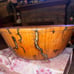 Decor 12” x 12” x5” wood decorative Lichtenberg fractal unique designed bowl .