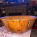 Decor 12” x 12” x5” wood decorative Lichtenberg fractal unique designed bowl .