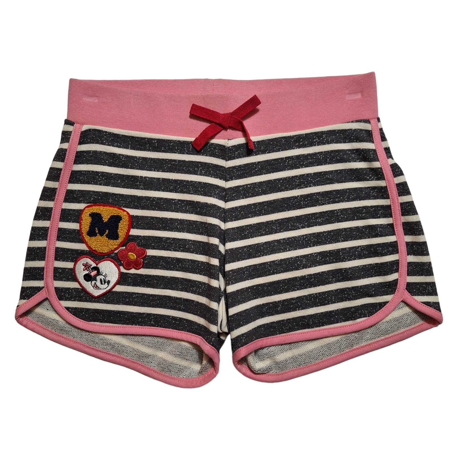 Hanna Andersson x Disney Collection Minnie Mouse striped tipped track shorts
