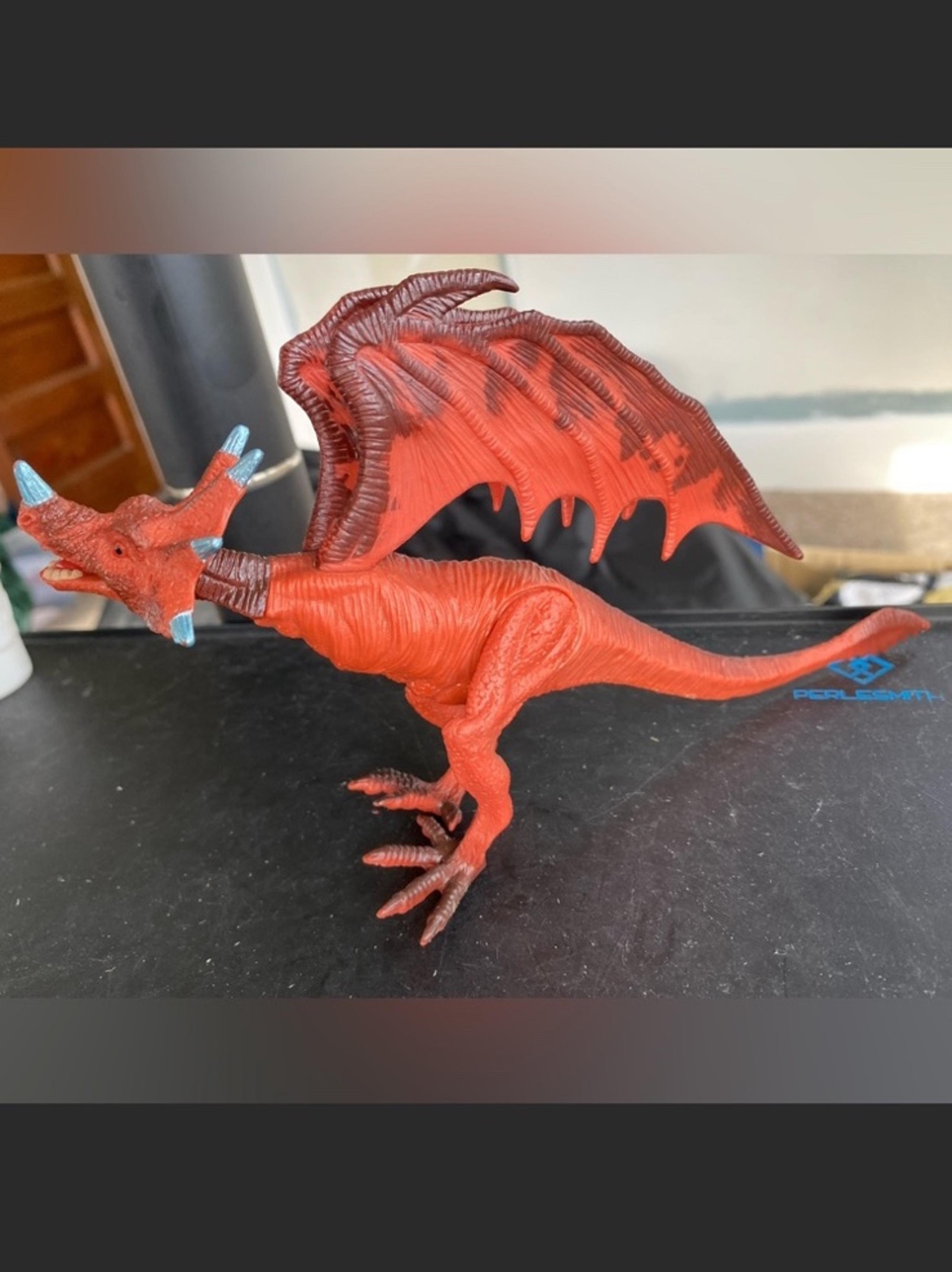 KID GALAXY Winged Horned 9” Dragon Poseable Action Figure