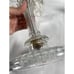 Pair of Vintage Glass Candlestick Holders Sold As Is Parts ONLY READ