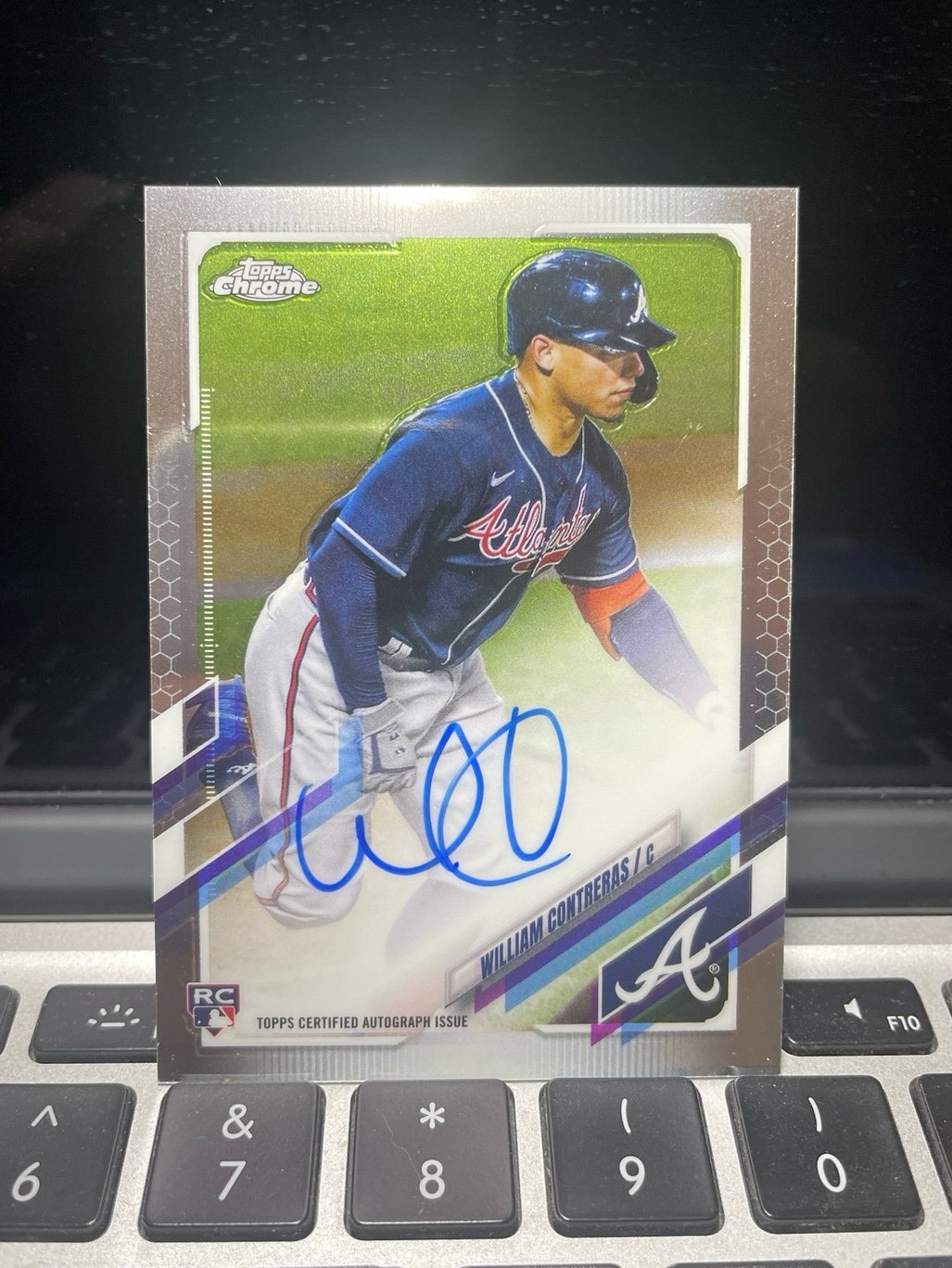 William Contreras 2021 Topps Chrome RC Auto #RA-WC - Milwaukee Brewers ✅