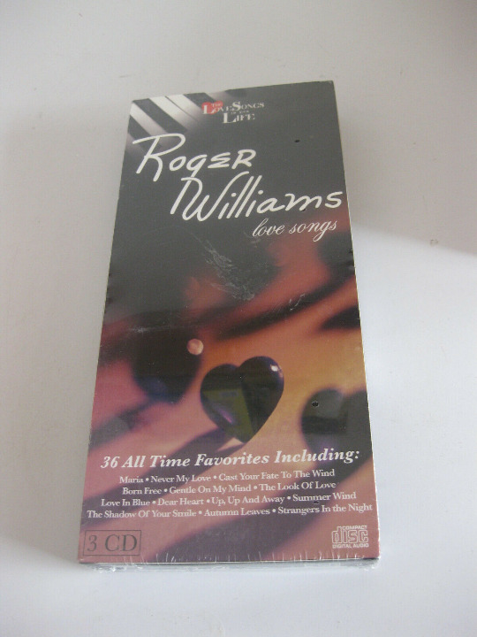 Roger Williams - Great Love Songs (3 CD box set) long box sealed NEW