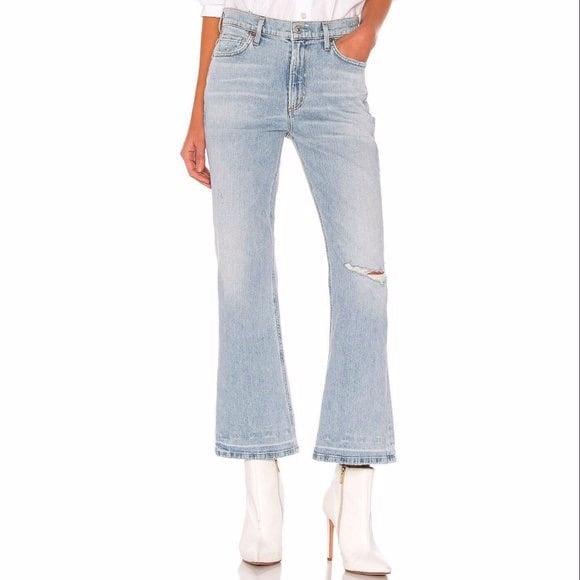 Citizens of Humanity Tailyn Premium Vintage Distressed Mid Rise Flare Jeans