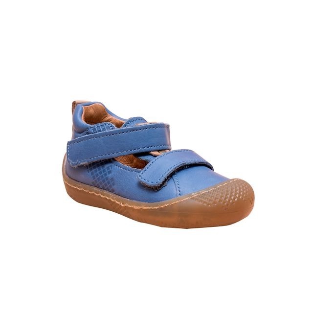 New Babybotte Sebastien Jaune Leather Baby Shoe in Blue Size EU 21