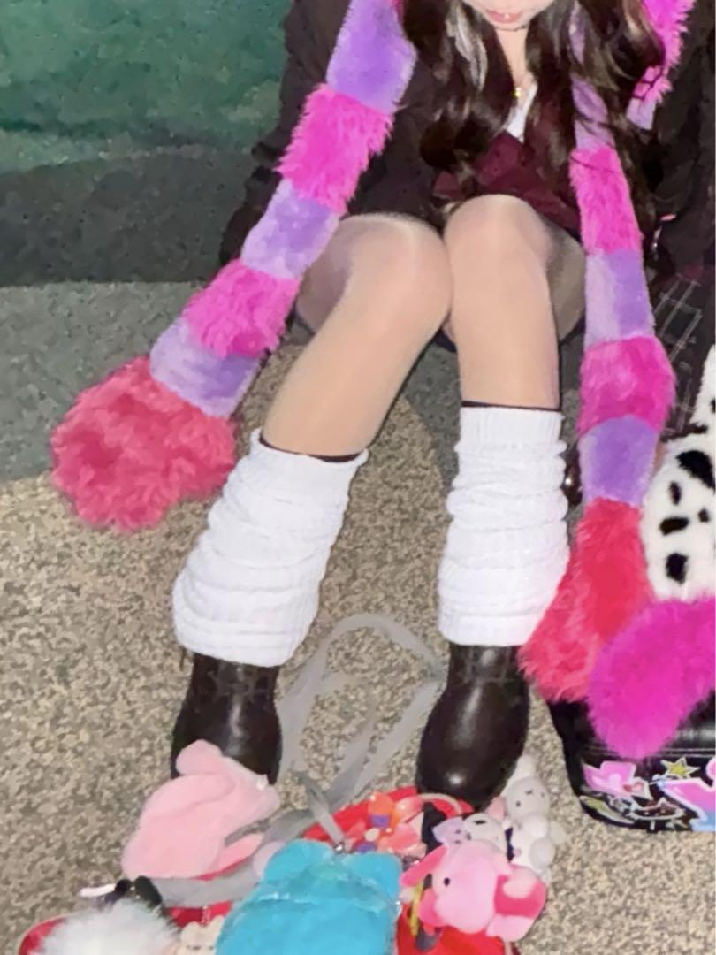 Cheshire Cat Muffler Cap and Tail