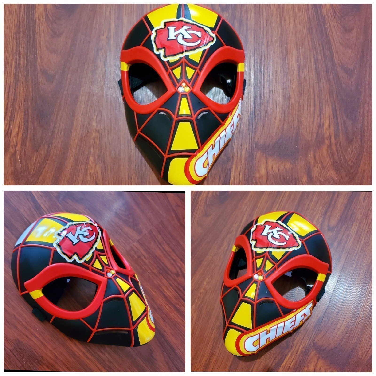 Custom Spider Verse Super Bowl Kc Chiefs Nfc Champs Collecter Mask 4 Tailgating