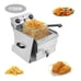 ZOKOP Commercial Stainless Steel Deep Fryer w/Basket 1700W 12.5QT, GarageBin