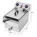ZOKOP Commercial Stainless Steel Deep Fryer w/Basket 1700W 12.5QT, GarageBin