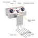 ZOKOP Commercial Stainless Steel Deep Fryer w/Basket 1700W 12.5QT, GarageBin