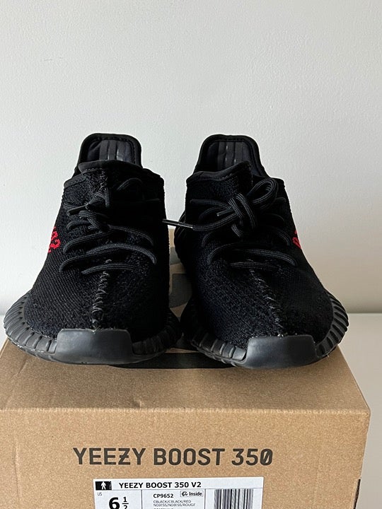 Yeezy Adidas Boost 350 V2 in Core Black/Red