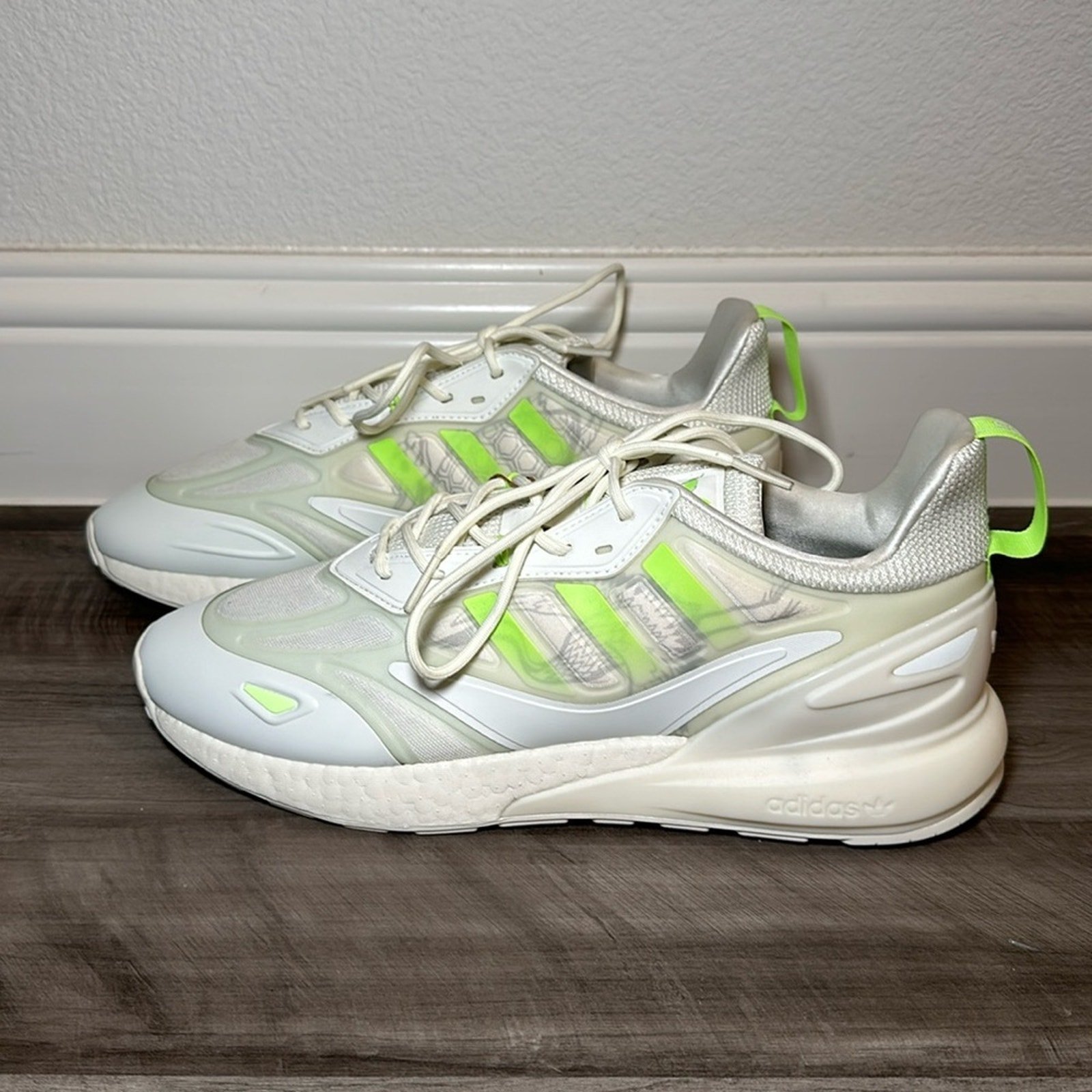 Adidas Originals ZX 2K Boost White Signal Green - 12