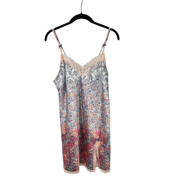 Victoria's Secret Floral Cami Slip Mini Dress Sz L