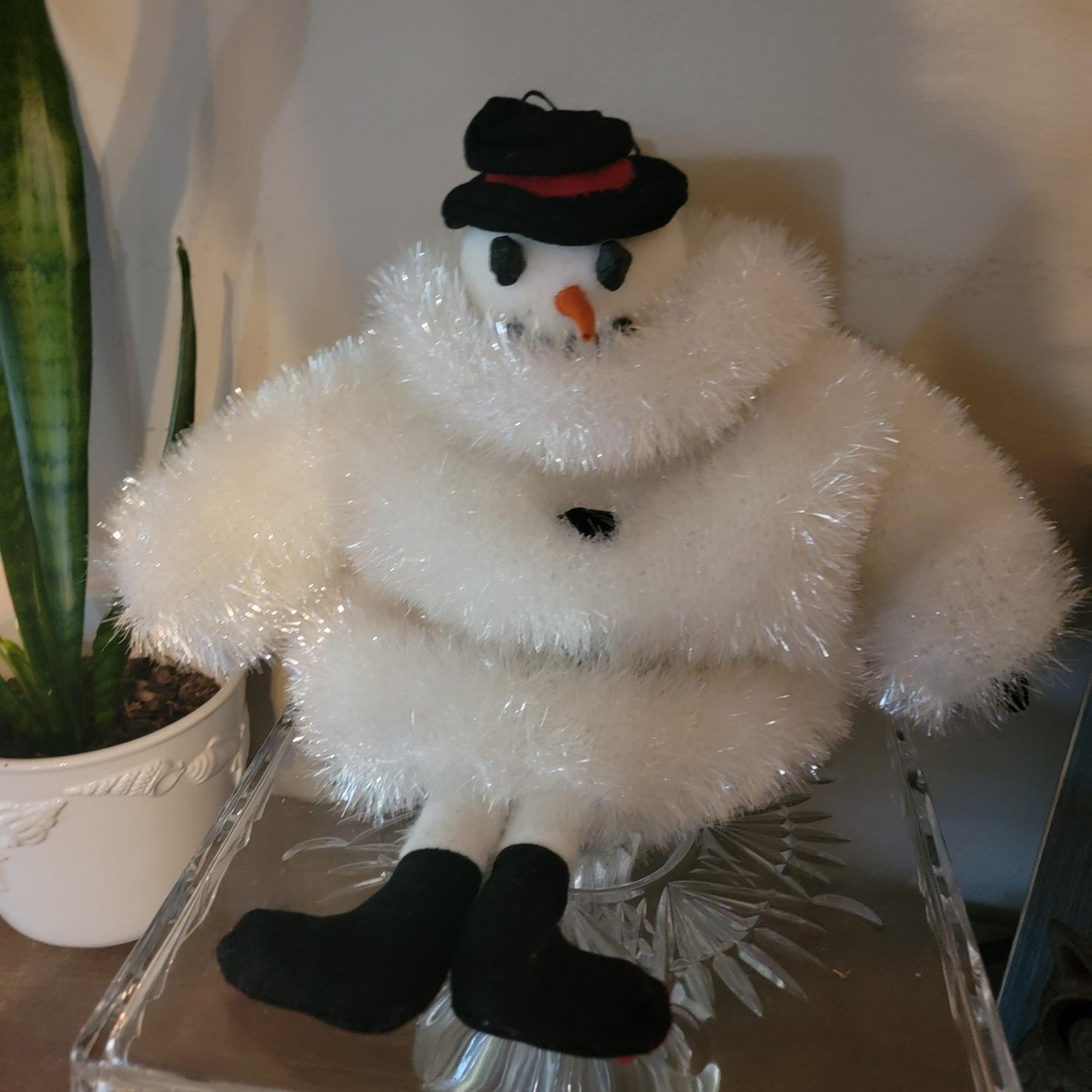 Department 56 Plush Snowman Primitive Christmas Decor