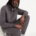 NWT OLD NAVY Quarter-Snap Quilted Fleece Sweatshirt Color: PANTHER SIZE MEDIUM P