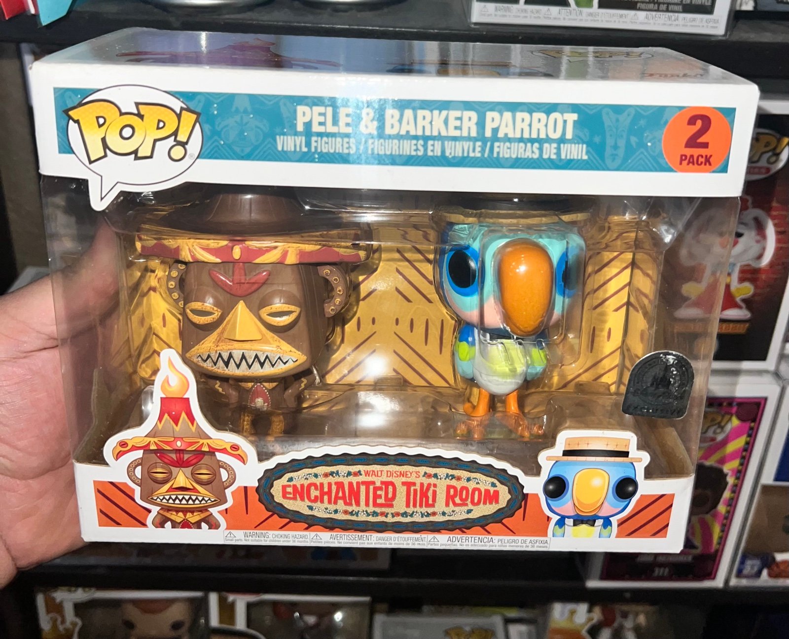 Pele and Barker Parrot Funko Pop