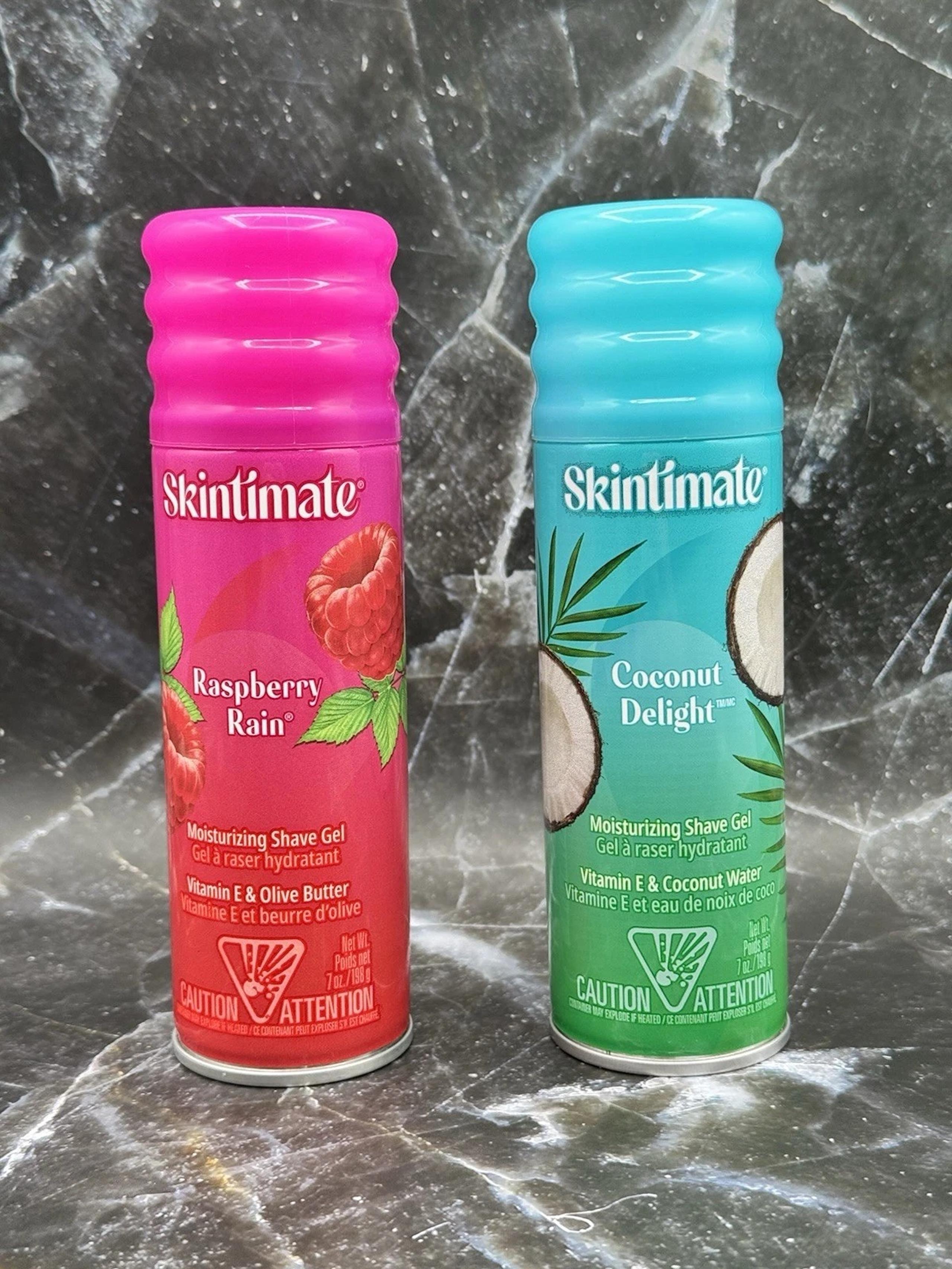 2-Pack Skintimate Raspberry Rain & Coconut Delight Moisturizing Shave Gel. 7 oz