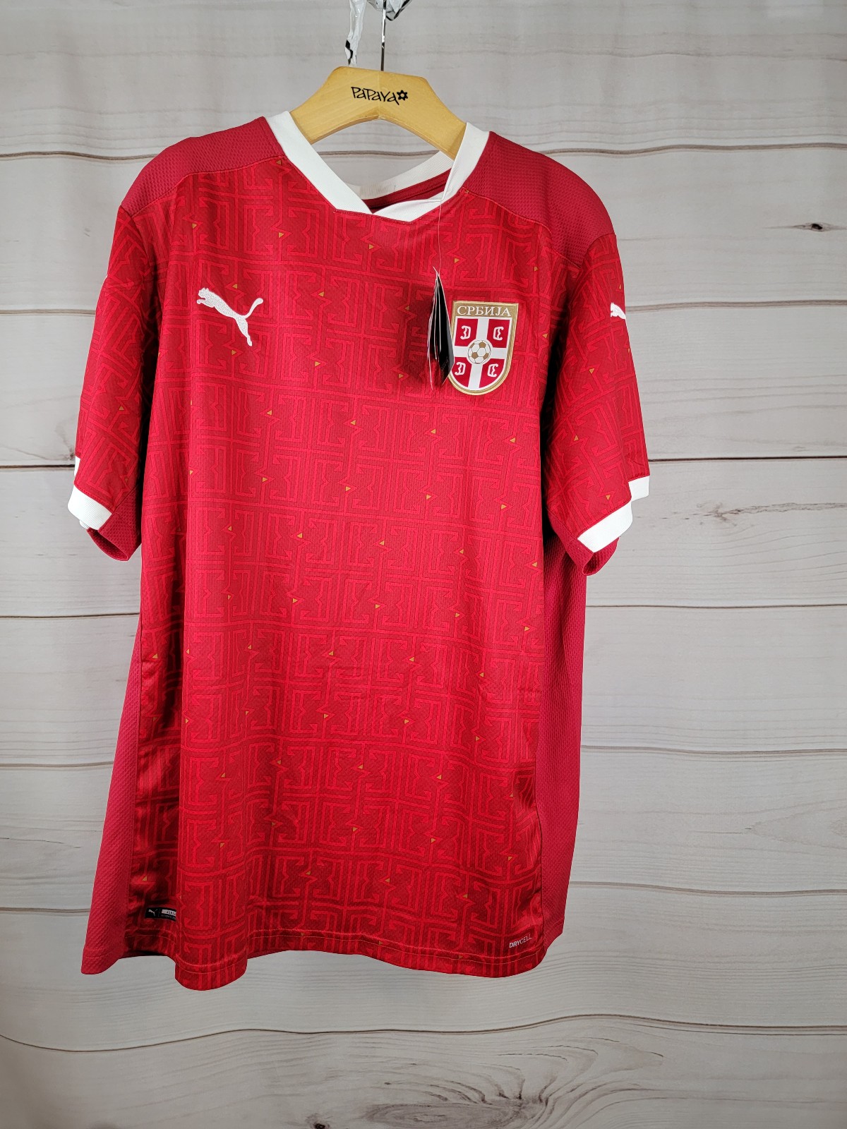Men's Puma FSS Serbia Home Replica Jersey 756515-01 XL NWT 90 #B57