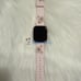 Coach Tea Rose Apple Watch® Blush Pink Rubber Silicone Strap Apple Watch Band