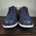 Cuater The Legend Travis Mathew Mens Size 8 Golf Shoes Spikes Blue Navy Leather
