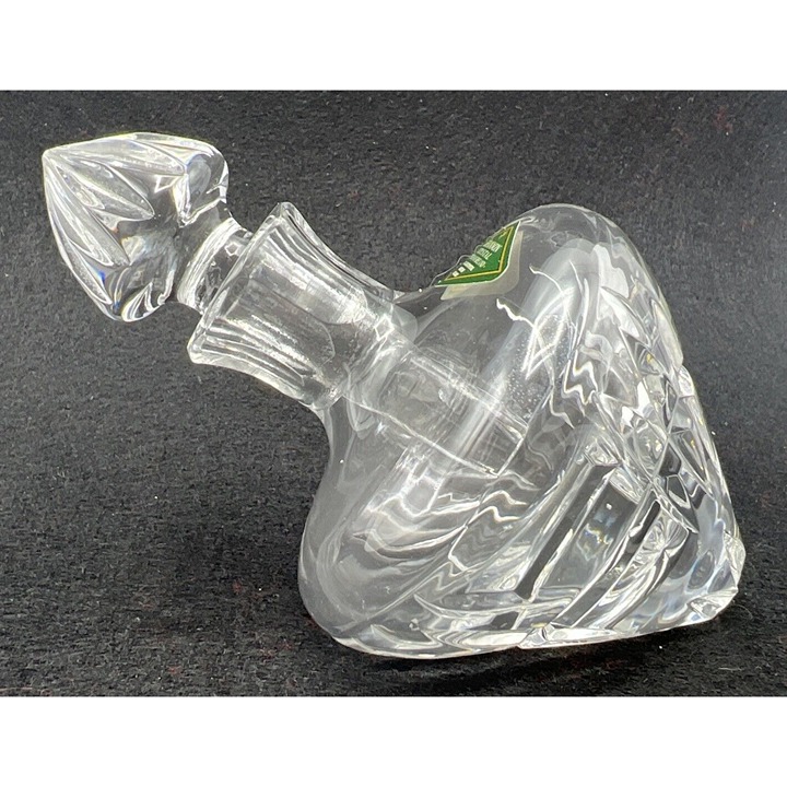 Shannon Lead Crystal Tilted Perfume Bottle w/ Long Dauber 6