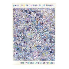 Murakami Takashi SKULLS & FLOWERS BLUE SIGNAL 875 piece jigsaw puzzle