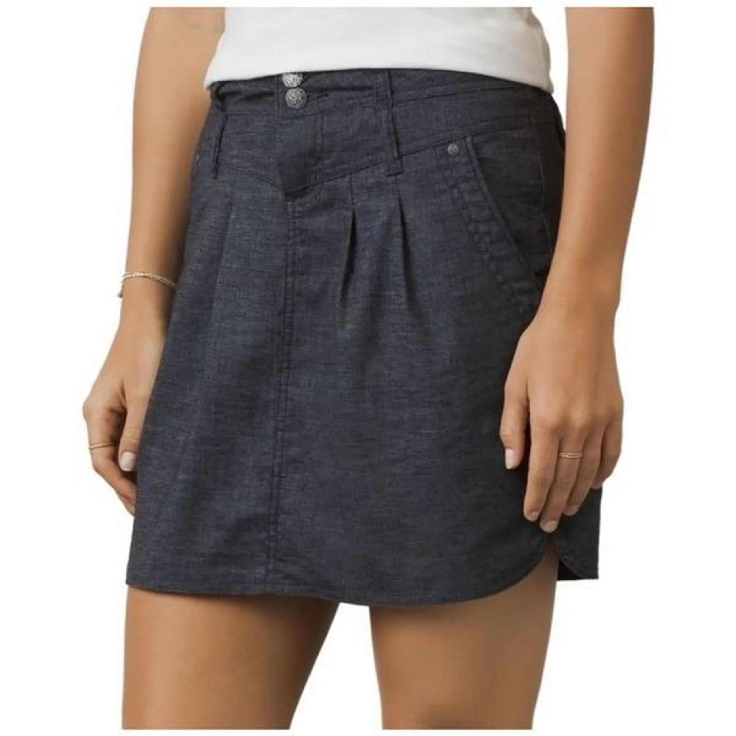 prAna Lizbeth skirt hemp blend gray mini hiking outdoors gorpcore 14 Large
