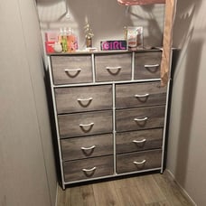 11 Fabric Drawer Tall Dresser for Bedroom, Storage Tower, Chest of Drawers GREIG