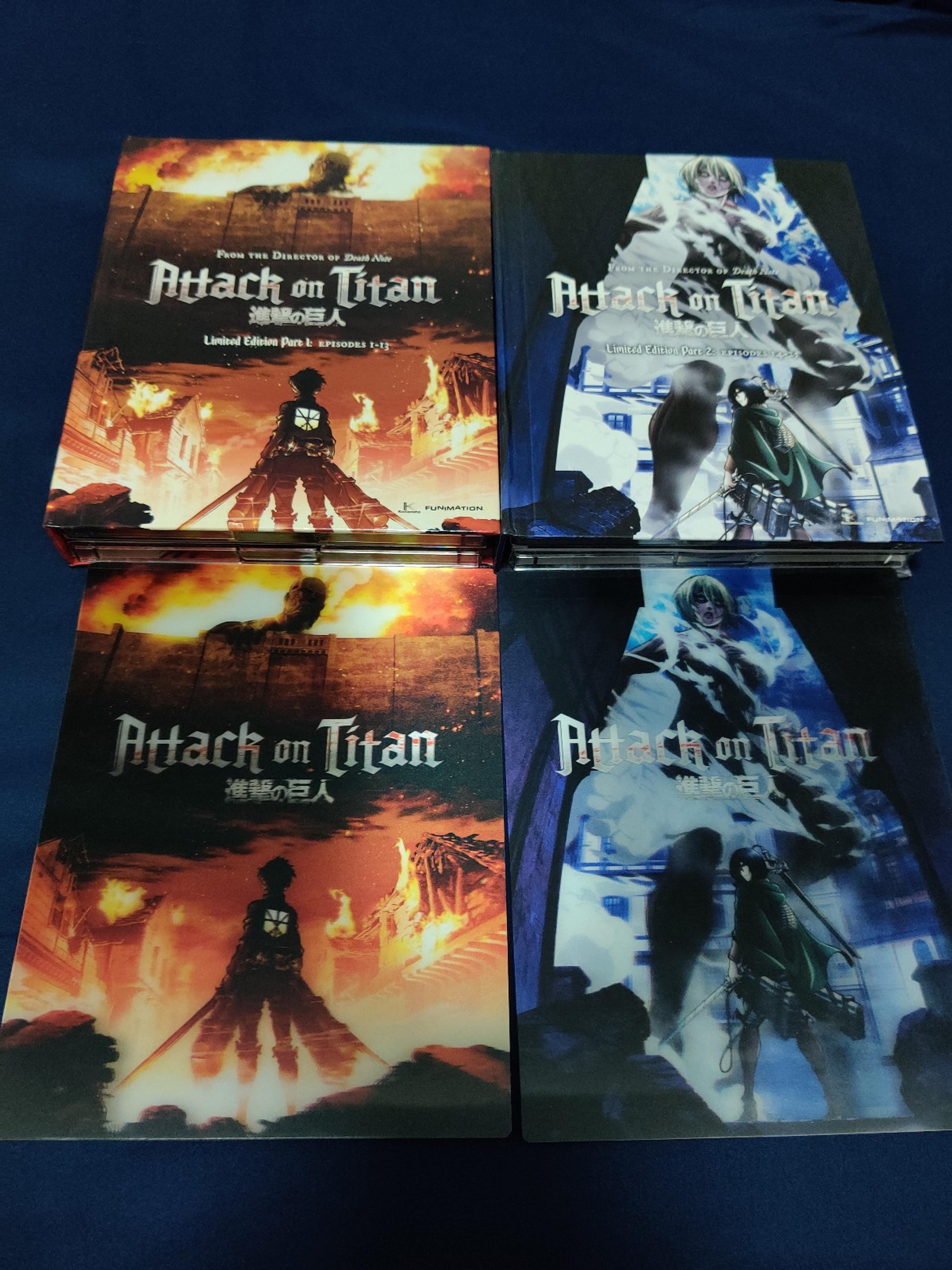 Attack on Titan Season 1 One Limited Edition Blu-ray Funimation HTF Rare OOP - Funimation Production