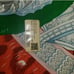 hermes silk scarf authentic red white plummets du roy