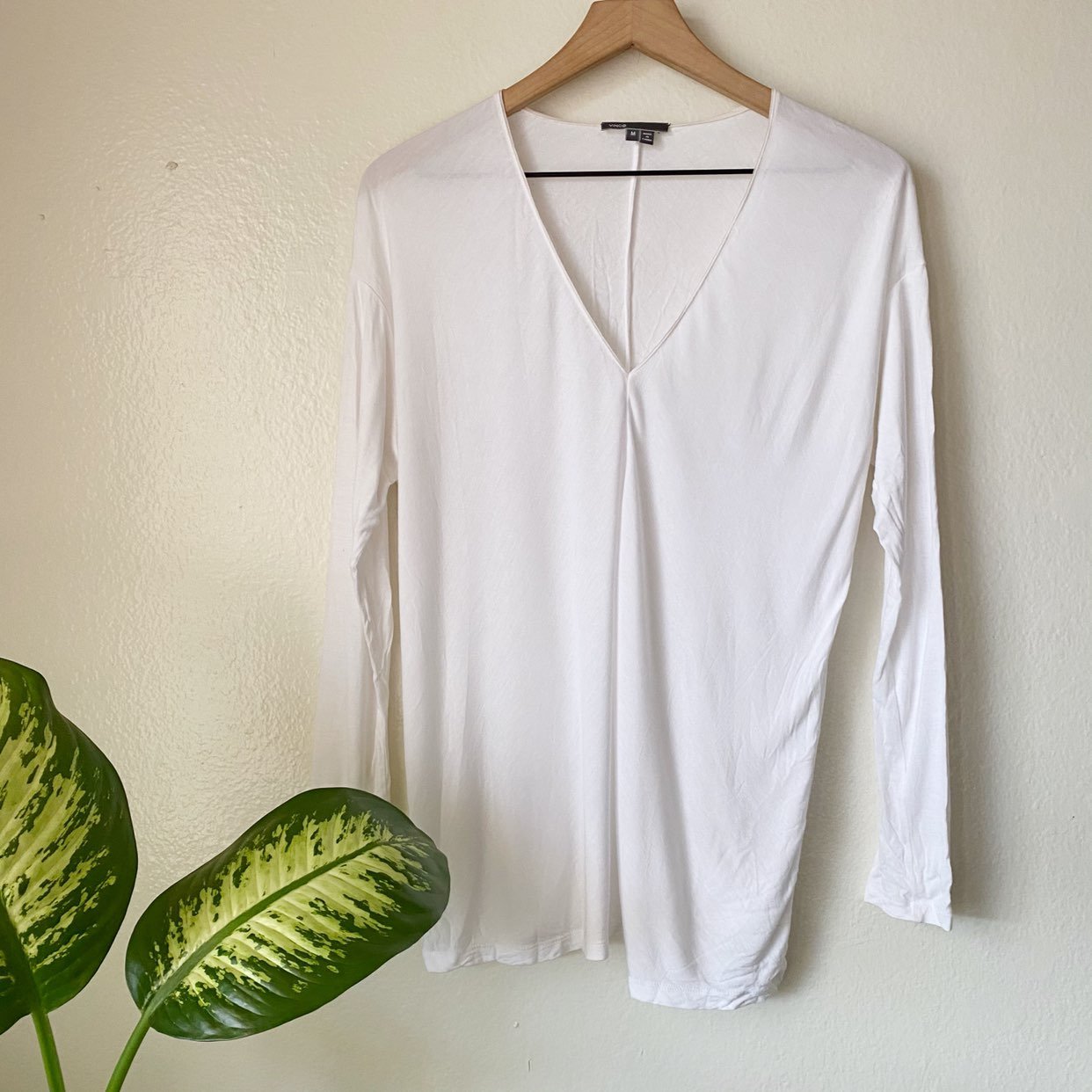 Vince V Neck Jersey Top