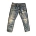 CD CHRISTIAN AUDIGIER Blue Ed Hardy Denim Straight Jeans Mens Size 34 x 32