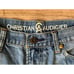 CD CHRISTIAN AUDIGIER Blue Ed Hardy Denim Straight Jeans Mens Size 34 x 32