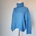 Samsoe Samsoe 296 Mollie Wool Alpaca Turtleneck Sweater Lichen Blue Women's S/M