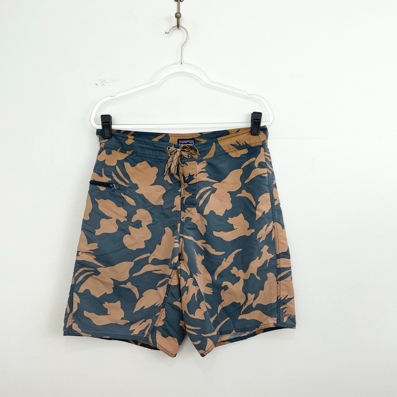 Patagonia Blue Printed 10 Wavefarer Board Shorts