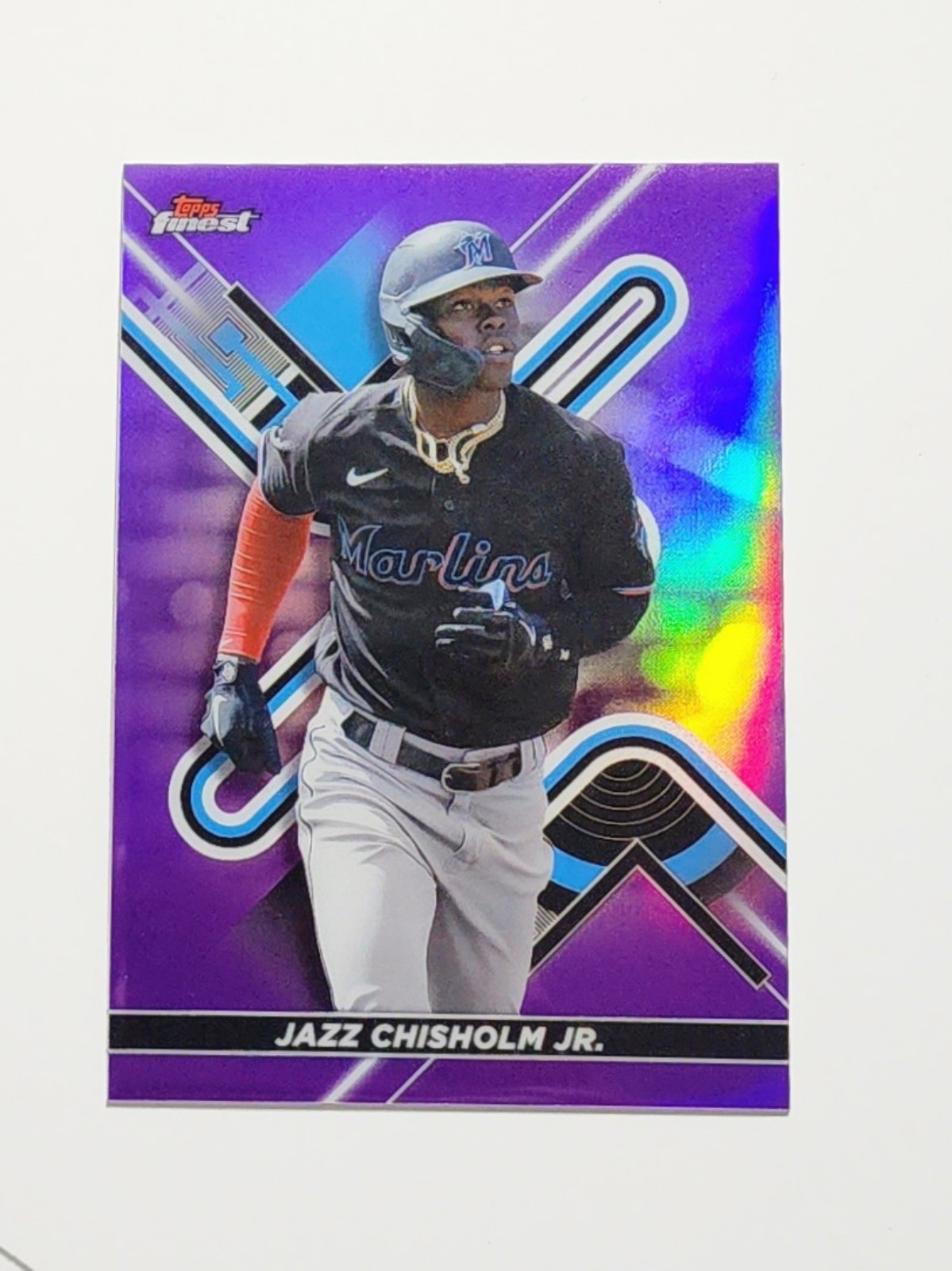 2022 Finest Purple Refractors #64 Jazz Chisholm Jr. /250 2022 Finest Purple Refractors #64 Jazz Chisholm Jr. /250