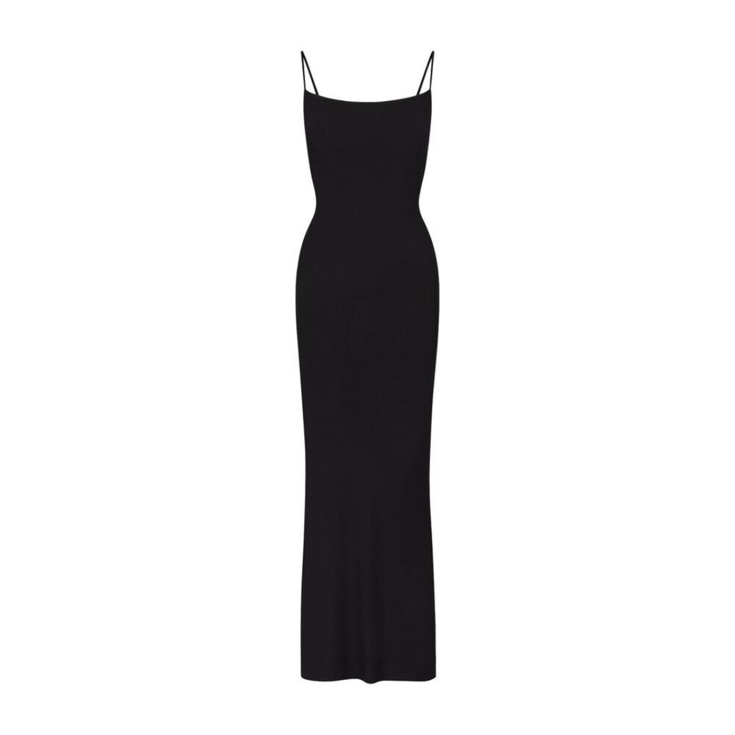 Skims Soft Lounge Long Slip Dress Onyx Size Small