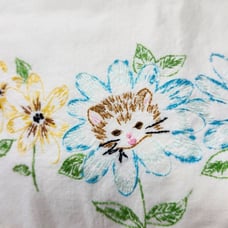 Vintage pillow cases. Kitty cats