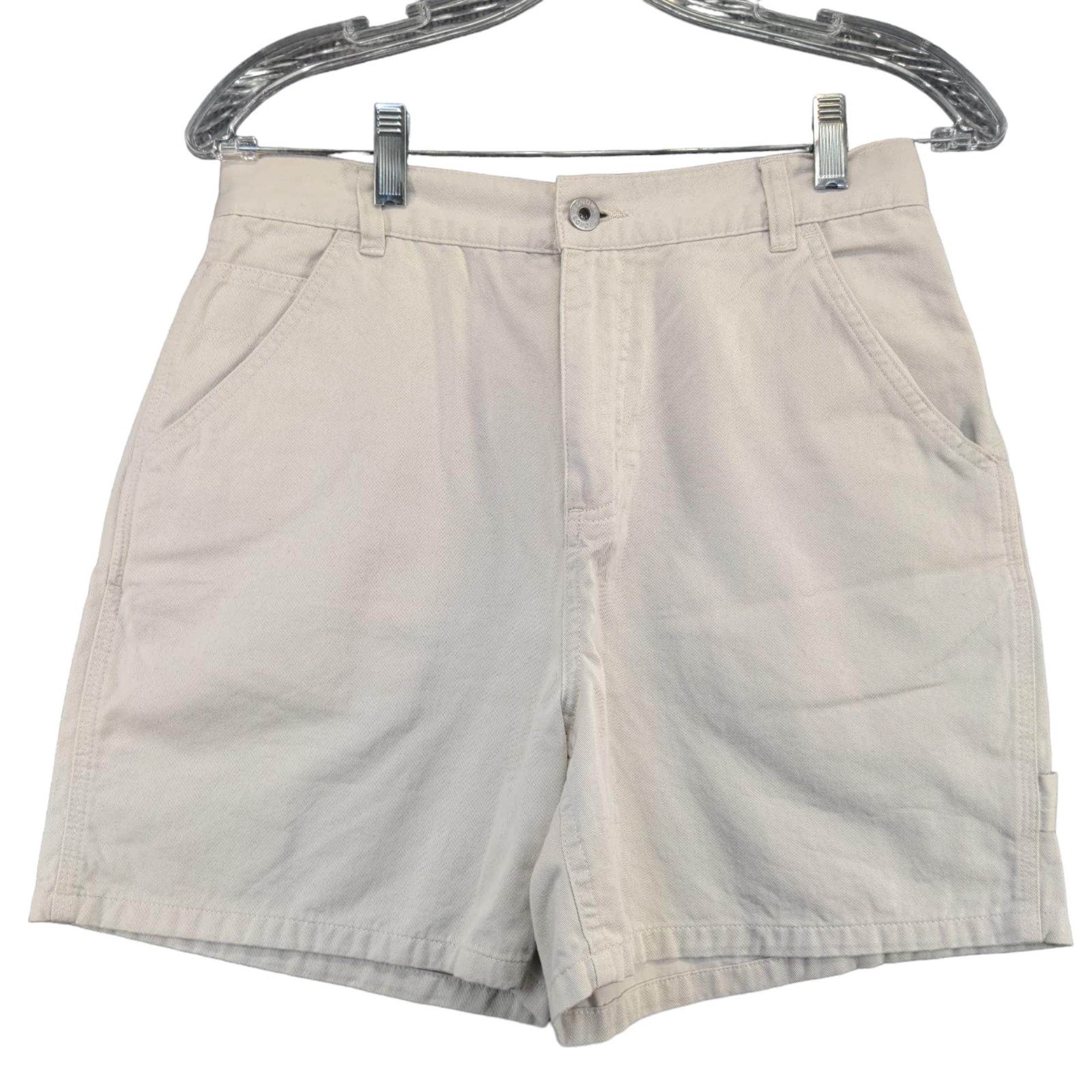 Sonoma Women's Chino Shorts Tan Size 6 Slash Pockets 100% Cotton