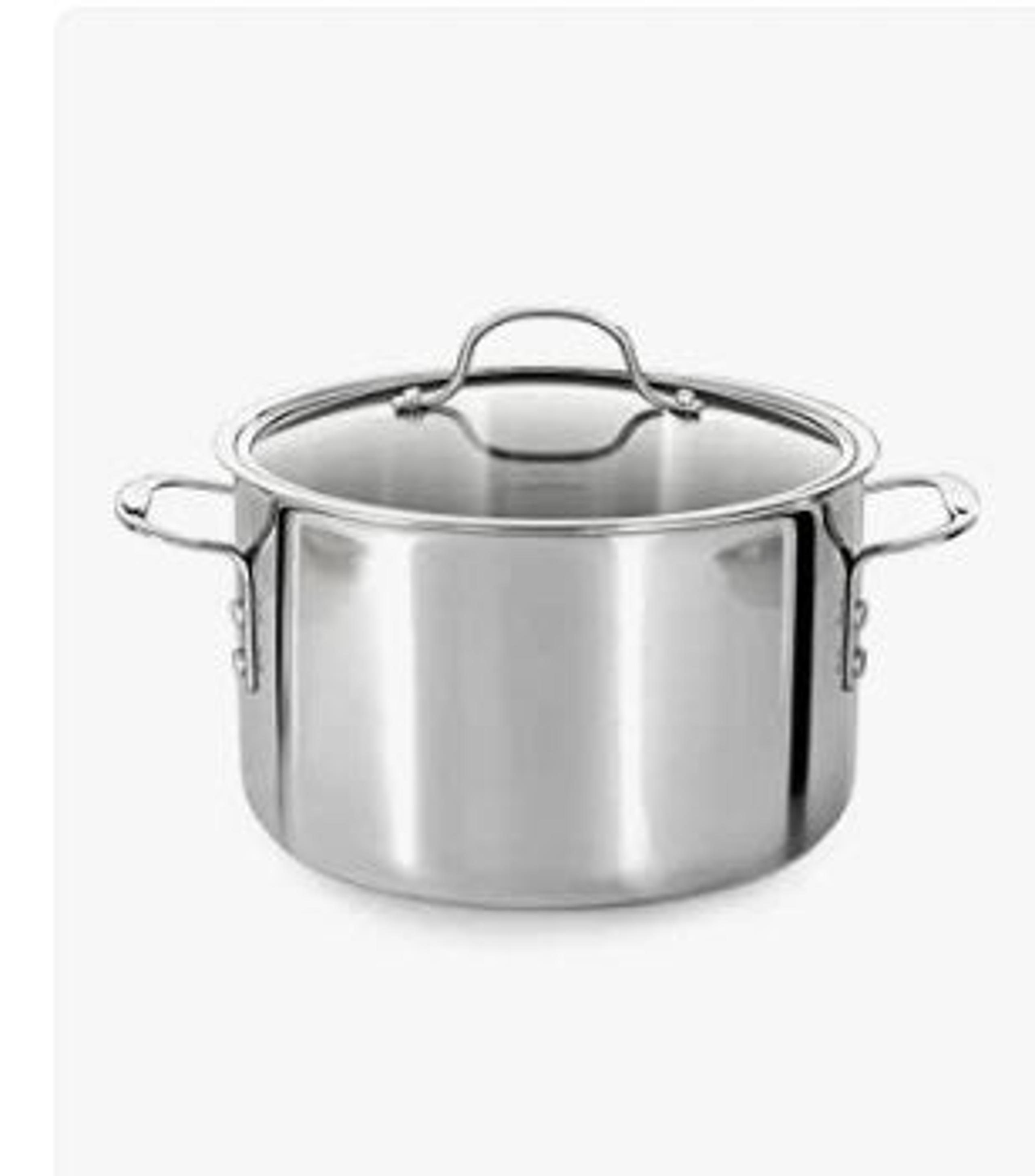Calphalpn 8 quart stock pot with glass lid