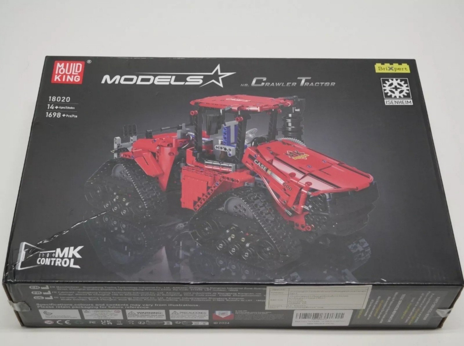 Mould King 18020 Crawler Tractor Engineering Vehicle Building Block 1698 pieces